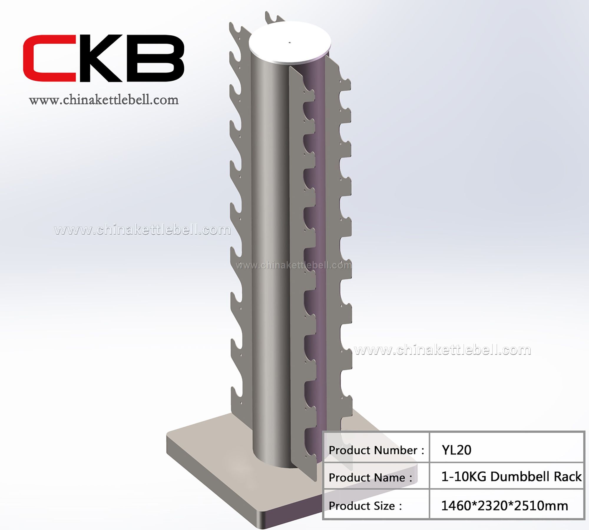 1-10Kg Hex Dumbbell Rack