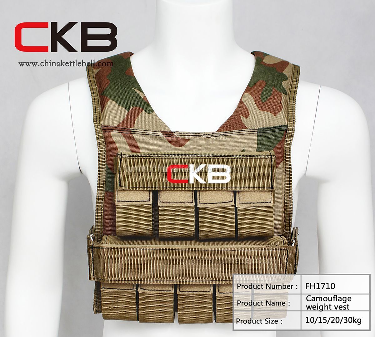 Camouflage weight vest
