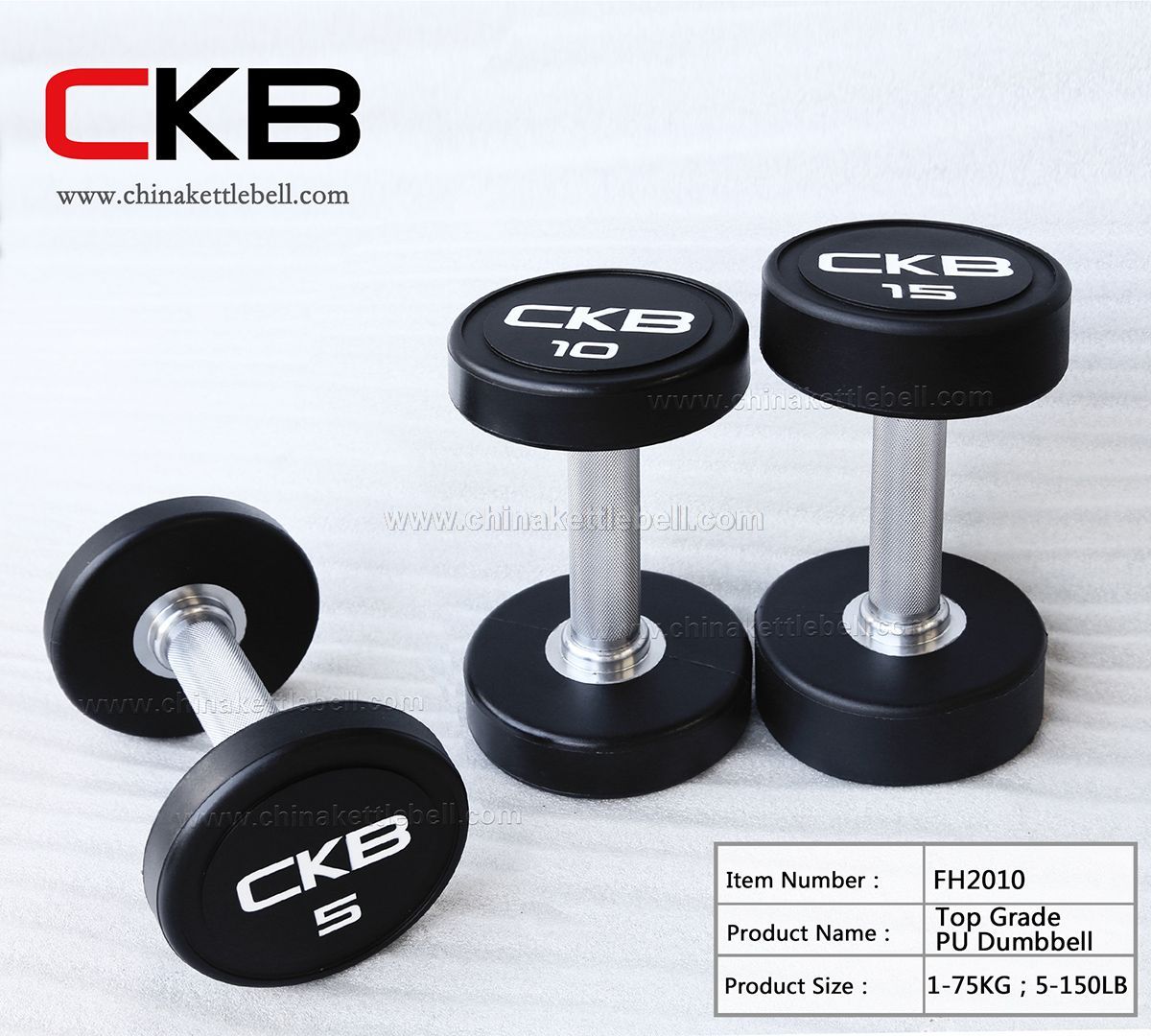 Top Grade PU dumbbell