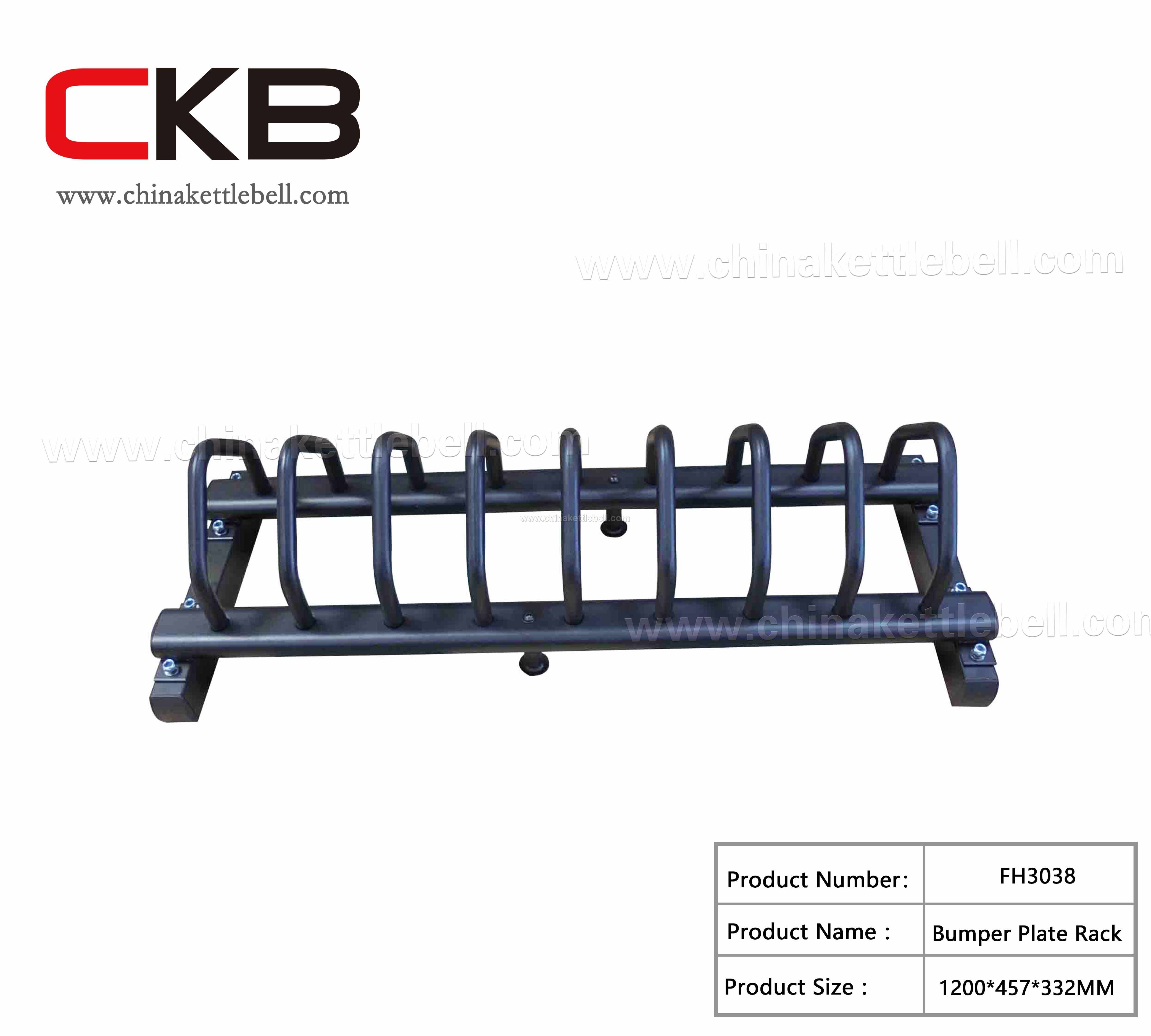 Bumper plate rack