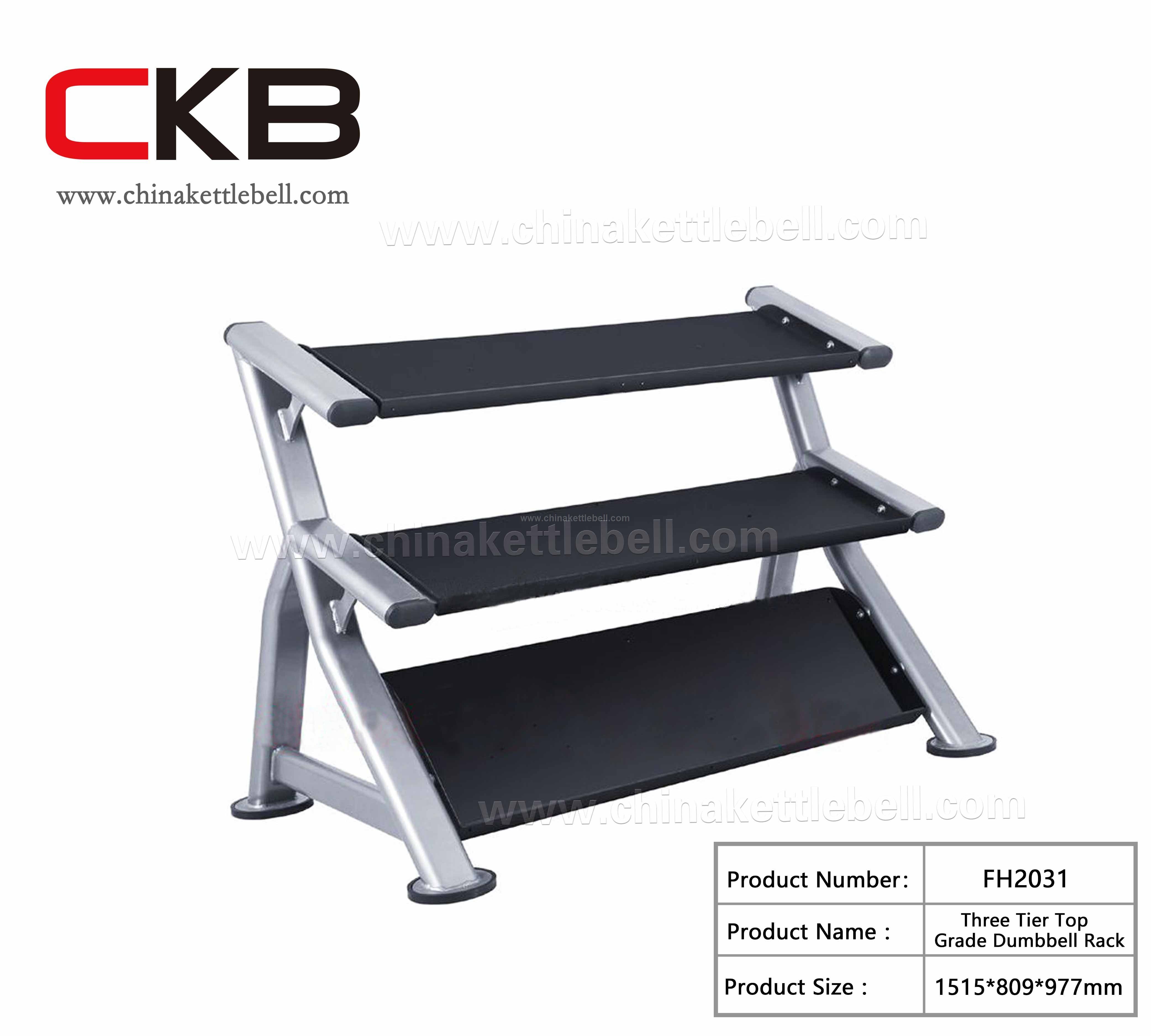 Three Tier top grade dumbbell rack