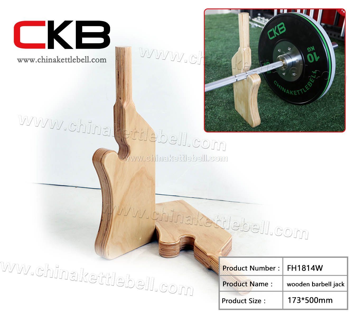 wooden barbell jack